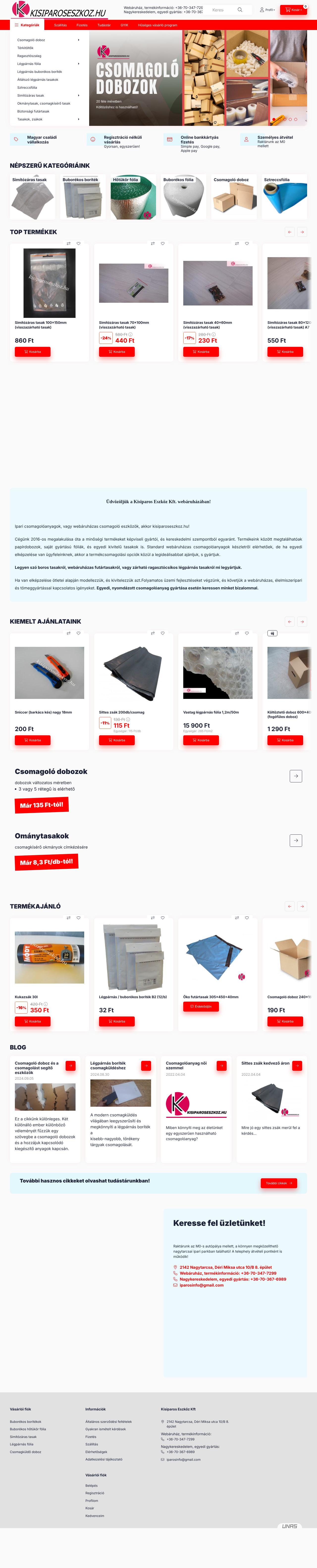 Kisiparos - Szerszám és kisiparos kellékek webáruház
